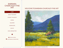 Tablet Screenshot of barbarachurchley.com
